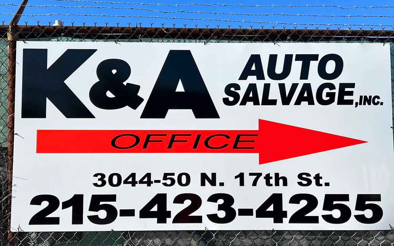 K & A Auto Salvage Inc at 3044-50 N 17th St, Philadelphia, PA 19132